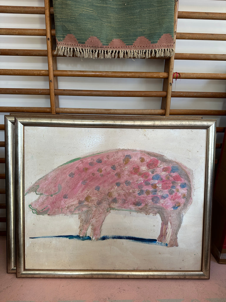 Oil Painting of Pig