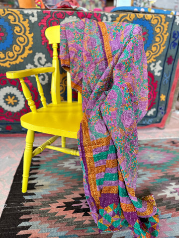 Vintage Kantha Throw