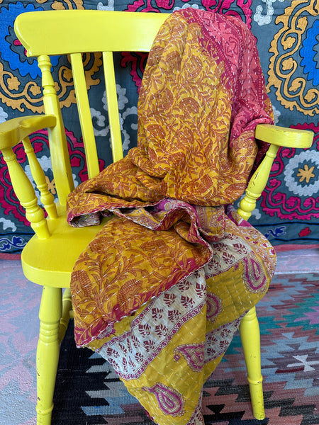 Vintage Kantha Throw