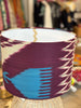 Purple & Turquoise Cotton Ikat Lampshade